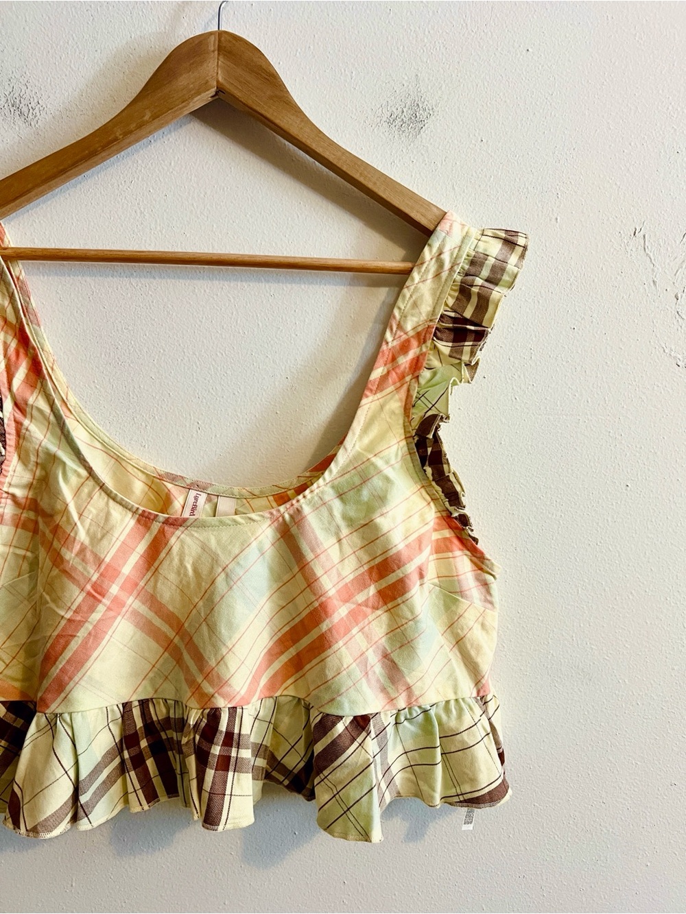 Anthropologie LyreBird Ruffle Flannel Crop
Top